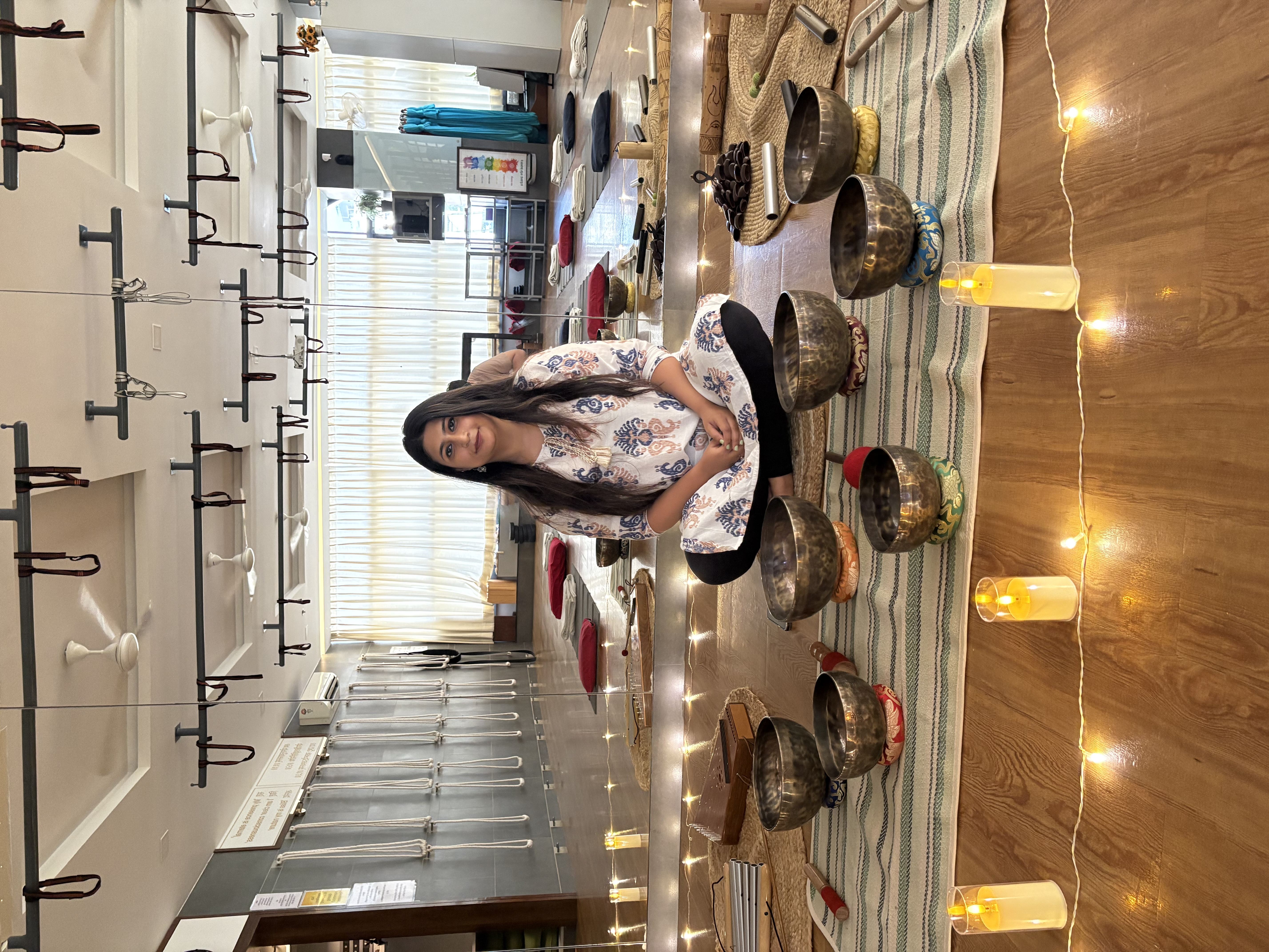 Sound healing session